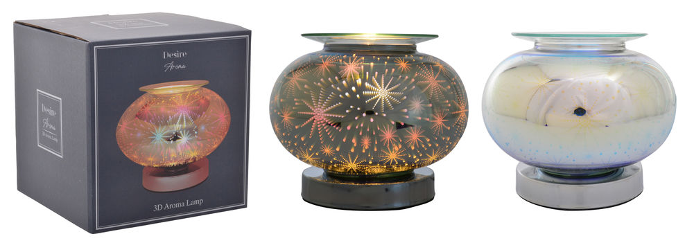 Aroma Oil/Wax Melt Electric Burner Orb Touch Lamp (Astral)